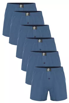 Мужские хлопковые синие боксеры, 6 шт., 415M TOLIN
