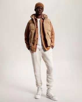 Мужские хлопковые спортивные штаны Tommy Hilfiger, кремовый