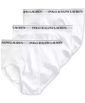 Мужские хлопковые трусы Big & Tall, 3 шт Polo Ralph Lauren, белый