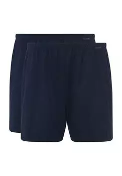 Мужские хлопковые трусы-боксеры с принтом Benefit (2 пары) CALIDA, цвет 780 Darkblue