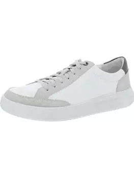 Мужские холщовые повседневные и модные кроссовки на шнуровке Mason Vince, цвет White Leather