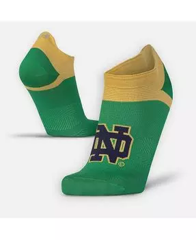 Мужские и женские носки Notre Dame Fighting Irish Run Performance No Show Tab Under Armour, зеленый