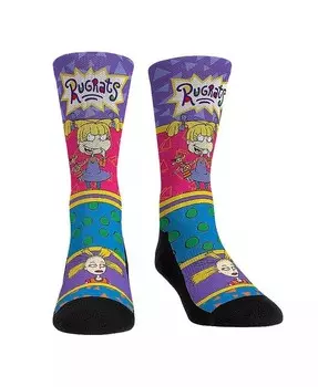 Мужские и женские носки Rugrats Angelica Showtime Crew Socks Rock 'Em, черный