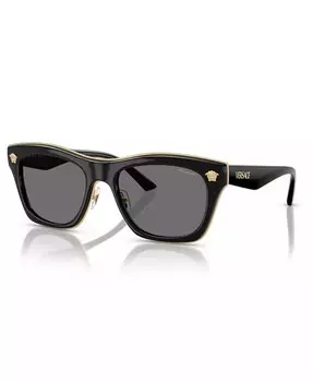 Мужские и женские поляризационные солнцезащитные очки VE2272 Versace, черный
