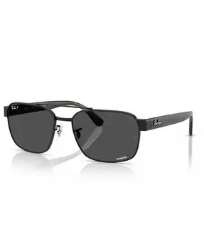 Мужские и женские поляризованные солнцезащитные очки, RB3751CH Ray-Ban, черный