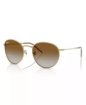 Мужские и женские солнцезащитные очки, круглые, реверс RBR0103S Ray-Ban, золото