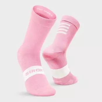 Мужские и женские велосипедные носки S1 розовые Agnello SIROKO Bubblegum Pink