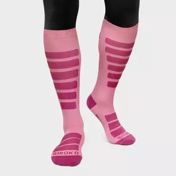 Мужские и женские зимние спортивные носки для сноуборда и лыж Aoraki Pink Bubblegum Pink SIROKO, цвет rosa