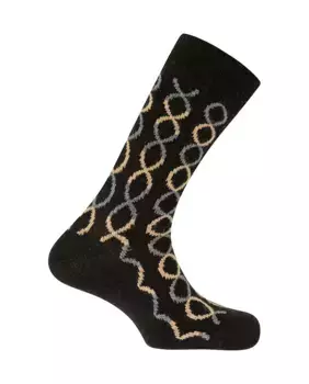 Мужские кашемировые/шерстяные носки с черными кругами Punto Blanco, черный