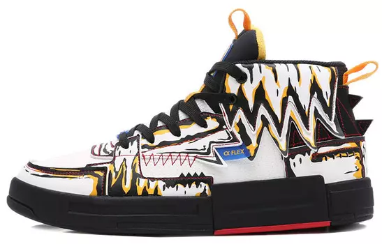 Мужские кеды для скейтборда Strange Bomb с высоким берцем, белый/желтый/черный Erke