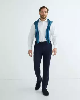 Мужские классические брюки больших размеров Emidio Tucci, темно-синий