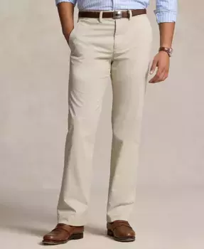 Мужские классические брюки чинос с эластичной тканью Polo Ralph Lauren, черный