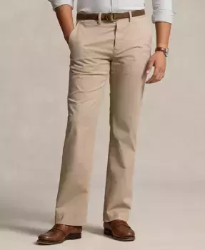 Мужские классические брюки чинос с эластичной тканью Polo Ralph Lauren, коричневый/бежевый