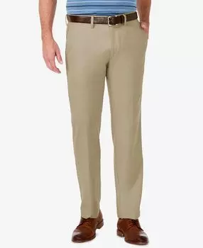 Мужские классические брюки cool 18 pro stretch straight fit flat front Haggar