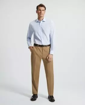 Мужские классические брюки из 100% шерсти Emidio Tucci, бежевый