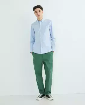 Мужские классические брюки из органического хлопка черного цвета обычного цвета Carhartt WIP, черный