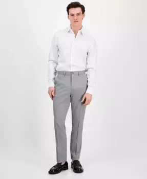 Мужские классические брюки Modern-Fit однотонные DKNY, серый