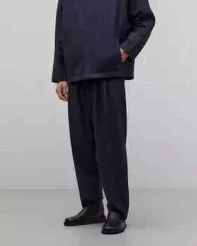 Мужские классические брюки свободного кроя на молнии и крючке Adolfo Dominguez, серый