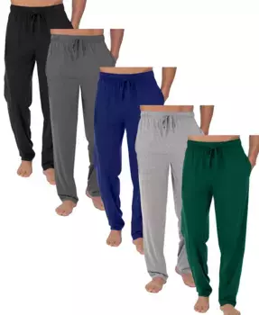 Мужские классические домашние брюки Modern Fit, 5 пар Galaxy By Harvic, мультиколор