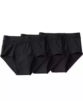 Мужские классические хлопковые трусы для больших и высоких, 3 шт. в упаковке KingSize, черный