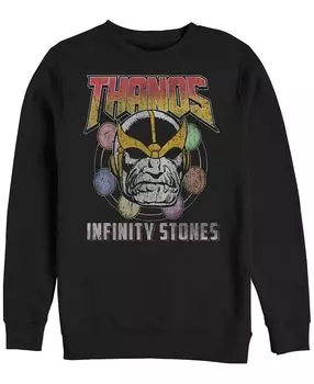Мужские классические комиксы marvel thanos infinity stones, флис с круглым вырезом Fifth Sun, черный