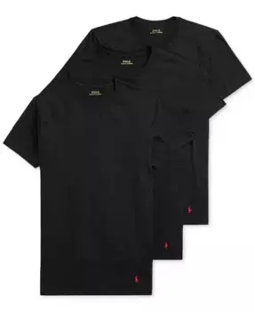 Мужские классические майки, 3 шт Polo Ralph Lauren, черный