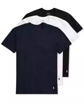 Мужские классические майки с V-образным вырезом, 3 шт Polo Ralph Lauren, мультиколор