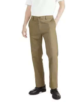 Мужские классические немнущиеся хаки брюки Signature Classic Fit с защитой от пятен Dockers, коричневый/бежевый