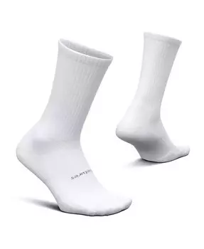 Мужские классические носки с высокой амортизацией для женщин и мужчин — влагоотводящие спортивные носки Feetures, белый