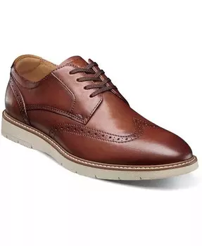 Мужские классические оксфорды Vibe Wingtip Florsheim, коричневый