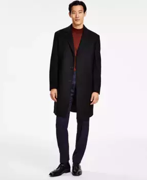 Мужские классические пальто из шерсти с кашемиром Michael Kors, черный