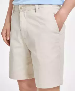 Мужские классические плоские шорты-чинос Deck с эластичной тканью, длина 6" Nautica, белый
