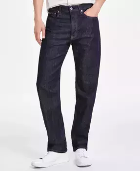 Мужские классические прямые джинсы со стретчем Calvin Klein, синий