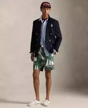 Мужские классические шорты-чинос Sailboat, длина 8" Polo Ralph Lauren, мультиколор