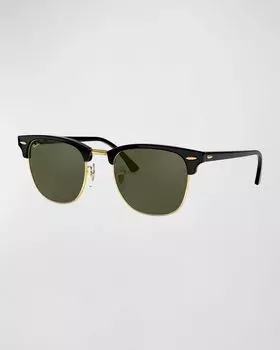 Мужские классические солнцезащитные очки Clubmaster, 51 мм Ray Ban, цвет Dark Tort