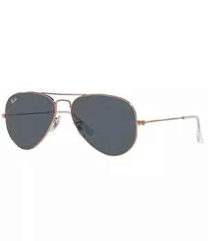 Мужские классические солнцезащитные очки-пилоты Ray-Ban 55 мм, золотой