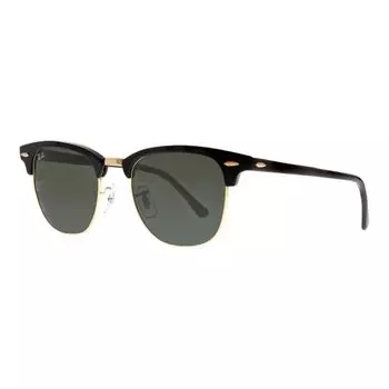 Мужские классические солнцезащитные очки Ray-Ban RB3016 Clubmaster, Ebony/Arista
