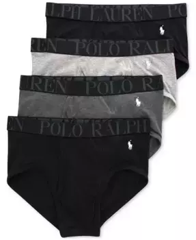 Мужские классические трусы-боксеры 4 шт. с эластичной посадкой Polo Ralph Lauren, мультиколор