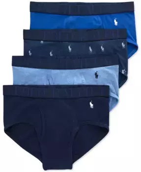 Мужские классические трусы-боксеры 4 шт. с эластичной посадкой Polo Ralph Lauren, мультиколор