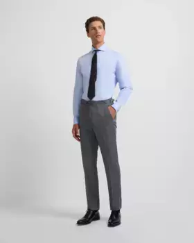 Мужские классические утренние брюки стрейч Silbon, чёрный