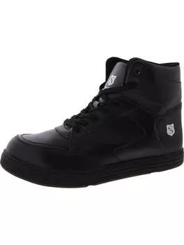 Мужские комфортные высокие кроссовки из искусственной кожи SUADEX, черный