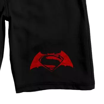 Мужские комиксы DC Бэтмен против. Шорты для сна Superman 9 дюймов Licensed Character