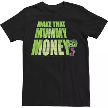Мужские комиксы DC «Юные титаны, вперед!» Футболка Beast Boy Make This Mummy Money Licensed Character