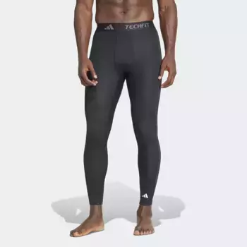 Мужские компрессионные леггинсы TECHFIT Adidas Long Leggings, чёрный
