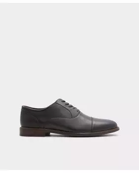 Мужские коричневые кожаные туфли на шнуровке с круглым носком Aldo, коричневый