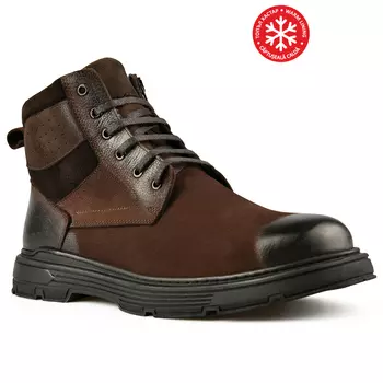 Мужские коричневые повседневные ботинки на теплой подкладке Tendenz