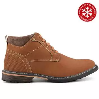 Мужские коричневые повседневные ботинки на теплой подкладке Tendenz