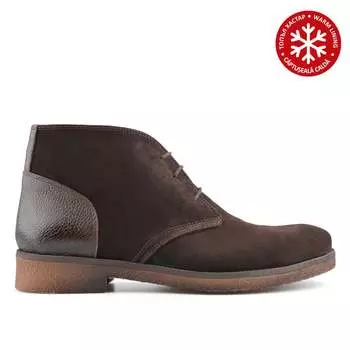 Мужские коричневые повседневные ботинки на теплой подкладке Tendenz