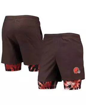 Мужские коричневые шорты для бега cleveland browns FOCO, коричневый