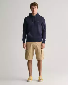 Мужские коричневые шорты-карго со шлевками для ремня Gant, коричневый